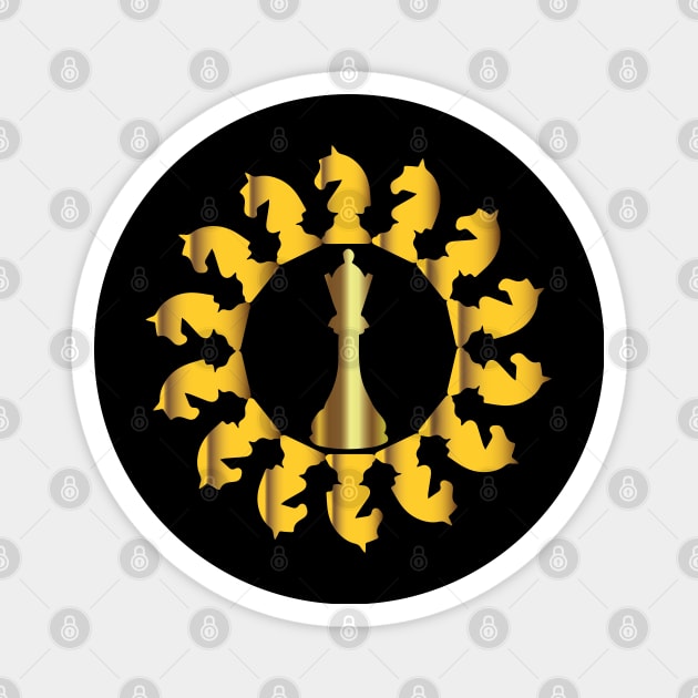 Chess club logo Magnet by egygraphics